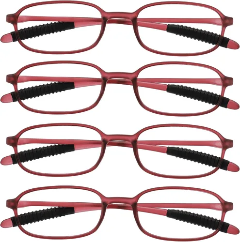 Miniatura 12 de Paquete de 4 lentes de lectura TR para mujeres y hombres, con bloqueo de luz azul, lectores 1.0 1.5 2.0 2.5 3.0 4.0