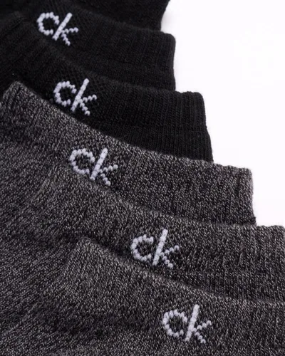 Miniatura 9 de Calvin Klein Calcetines para hombre, mezcla de algodón, acolchados, sin talla, forro de calcetines atléticos (6 unidades)