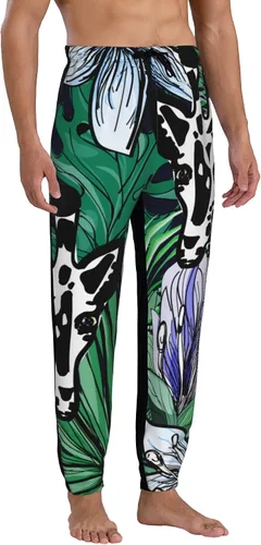 Miniatura 3 de Jutdopt Men Beautiful Pattern with Flowers Sweatpants Joggers Sweatpants Baggy Jogger Pants with Pocket for Men