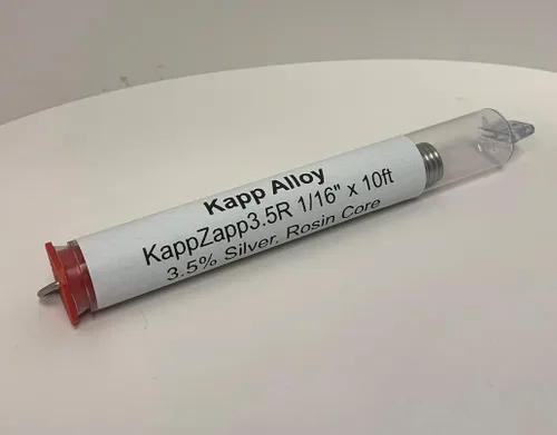 Miniatura 2 de KappZapp3.5R núcleo de colofonia soldadura plateada - 1/16" x media libra carrete