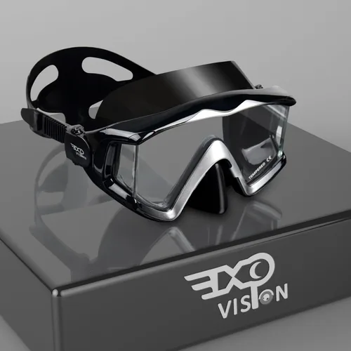Máscara de buceo Pano 3 para adultos, máscara de esnórquel de vidrio templado, máscara de natación antivaho sin fugas, gafas de natación con Negro