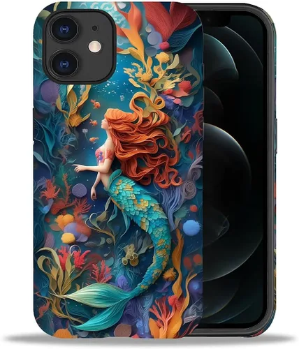 Miniatura 82 de DAIZAG Funda compatible con iPhone 11, hermoso color arena, patrón completo, carcasa rígida híbrida de plástico TPU + funda de protección