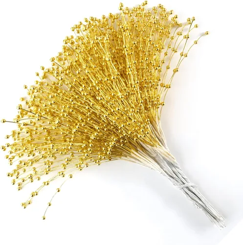 100 piezas de palo de cuentas para novia, boda, decoración de fiesta, 0.157 in, relleno de florero, palitos de perlas de 0.157 in, selecciones y