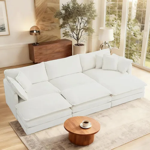 Miniatura 64 de SoarFlash Sofá modula, de felpilla, posición de en medio, beige