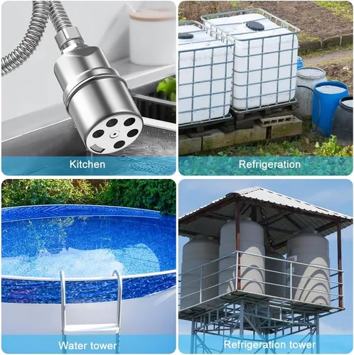 Miniatura 7 de Paquete de 2 válvulas de flotador de agua, válvula de flotador de acero inoxidable de 1/2 a 3/4 pulgadas totalmente automática de control de nivel