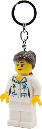 Miniatura 9 de LEGO City KE186H - Llavero con figura grande de 3 pulgadas de alto, colgante de bolsa con luz LED
