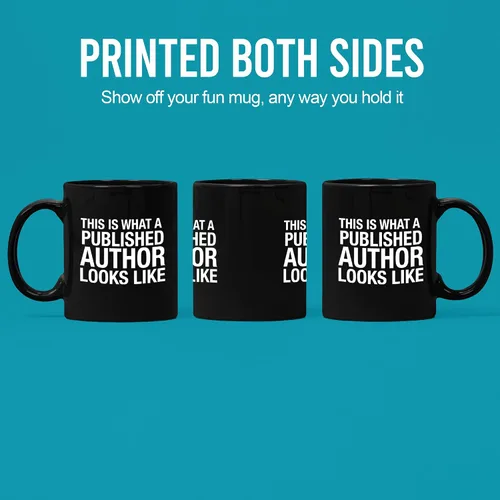 Miniatura 3 de Panvola This Is What A Published Author Looks Like Writer Novelist Gifts Funny Journalist Columnist Poet Taza de cerámica de 11 oz negro