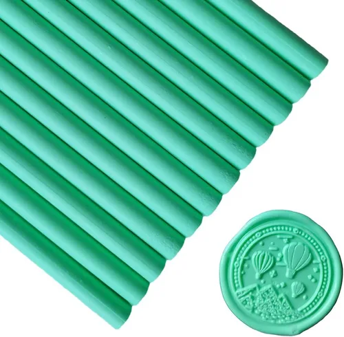 Miniatura 20 de Seal - 12 barras de cera para sellar cera con pistola de pegamento, palitos de cera para sellar cera, ideales para tarjetas, sobres, envoltura
