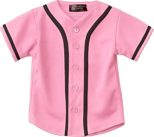Miniatura 22 de Hat and Beyond camiseta de béisbol para hombre con botones hipster hip hop