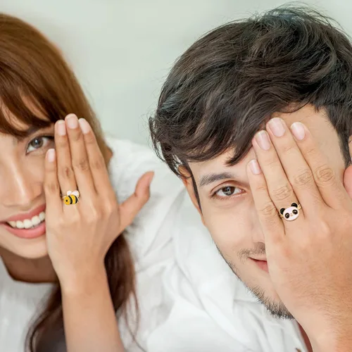 Miniatura 6 de Juego de 9 anillos giratorios giratorios para ansiedad, anillos giratorios para ansiedad, apilables, giratorios, calmantes, ajustables para mujeres