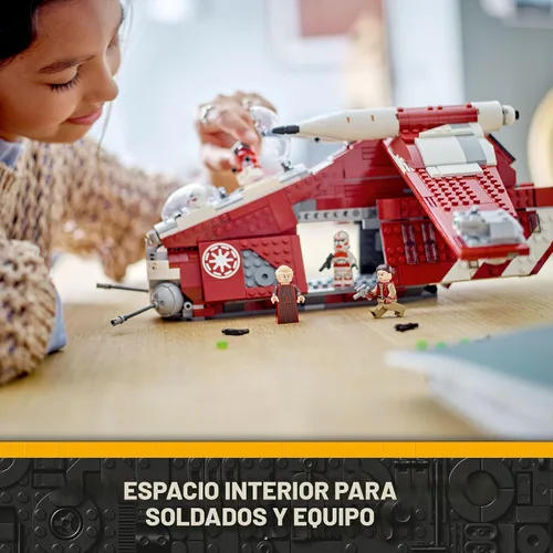 Miniatura 5 de LEGO Star Wars Nave de combate Coruscant Guard 75354 Juguete para construir Star Wars para niños de 9 años, idea de regalo para fanáticos de Star