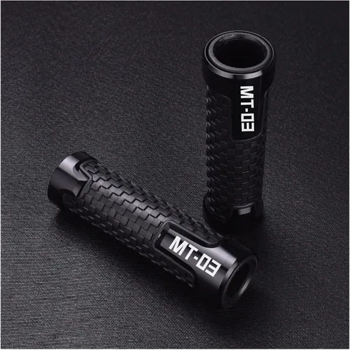 Miniatura 3 de Manillar de motocicleta de 22/0.945 in empuñaduras de manillar de motocicleta CNC de goma para Yamaha MT03 MT 03 MT-03 MT-03 Accesorios Mango