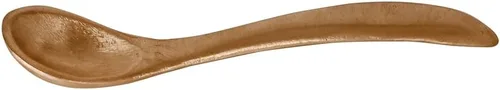 Miniatura 5 de De Kulture - Cuchara de sal Kansa de bronce puro hecho a mano, vajilla de lujo clásica dorada bruñida, cubiertos utilitarios de grado alimenticio