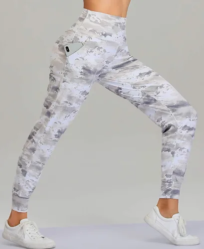 Miniatura 121 de Oalka - Pantalones deportivos para mujer, con cintura alta y bolsillos, para hacer deporte, yoga y entrenar