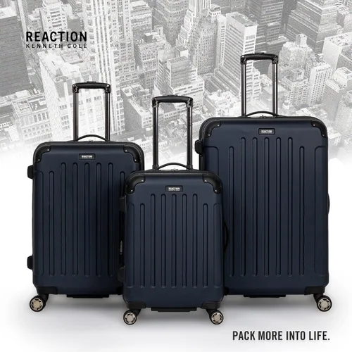 Miniatura 6 de Kenneth Cole Reaction Renegade - Maleta de mano con 4 ruedas rígidas expandible de 16 pulgadas Azul marino Renegade - Maleta de viaje de 28 pulgadas