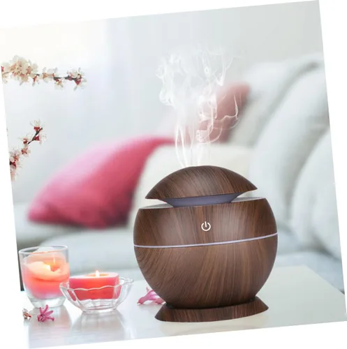 Miniatura 9 de FRCOLOR Mini humidificador de aire Difusor de agua alimentado por USB con iluminación para oficina en casa, funcionamiento silencioso, diseño