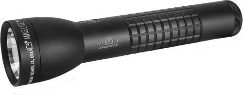 Linterna MagLite de luz LED, de color negro mate y que necesita 2 baterías D (ML300LX)