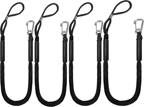 Miniatura 9 de Líneas elásticas para muelle – Accesorios para barcos – Cuerda de amarre de 4 pies para PWC, moto acuática, pontón, kayak, canoa, lancha motora, Azul