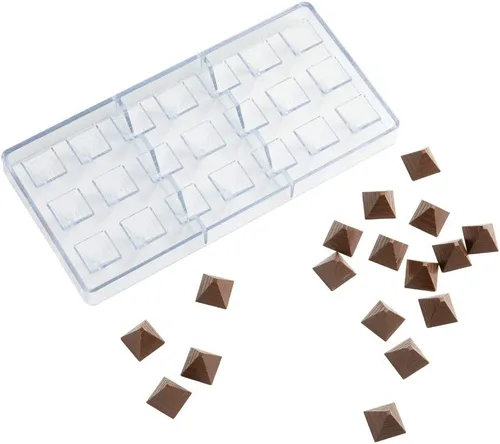 Miniatura 18 de Restaurantware Pastry Tek - Moldes de postre de 10.8 x 5.3 pulgadas, 10 moldes de cilindro rígido para chocolate, 24 cavidades, aptos