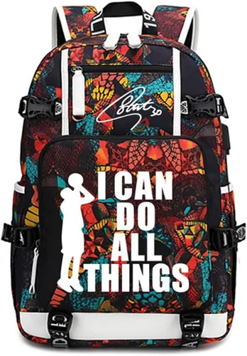 Miniatura 19 de Mochila luminosa de 30 jugadores de baloncesto, mochila de viaje, para hombres y mujeres, azul - 1, Patrón azul - 1