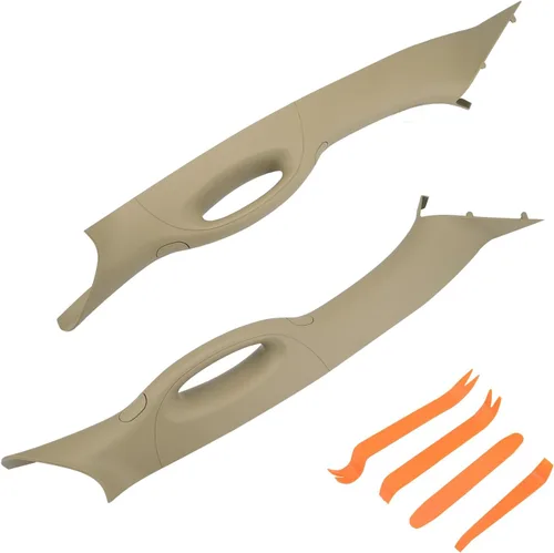 Miniatura 8 de HQPASFY A Pillar Moldura Interior Manija Lado del Conductor Compatible con Ford F150 2004-2008 Lincoln Mark LT 2006-2008 Reemplazo# 4L3Z1503599AAC