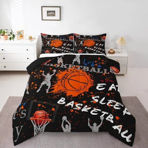 Miniatura 17 de Eat Sleep - Juego de edredón de natación para niños y niñas, ropa de cama temática de natación, juego de cama de natación, juego de deportes Nadar 03