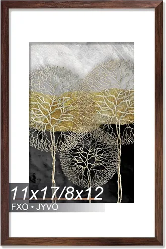 Miniatura 141 de Fxojyvo Marco de Fotos de 4x6, Muestra Foto de 3.5x5 con Paspartú o 4 x 6 Sin Paspartú, Liviano y de Alta Transparencia Marco de 4 por 6 para Pared