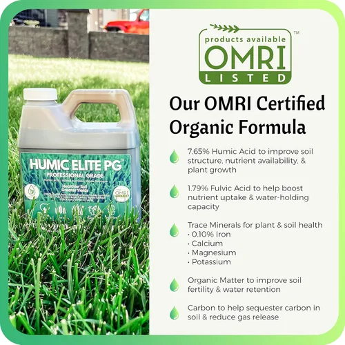 Miniatura 4 de FoliarTech - Fertilizante orgánico de ácido húmico para césped, mezcla mineral húmica fúlvica para árboles, arbustos, ornamentales, verduras