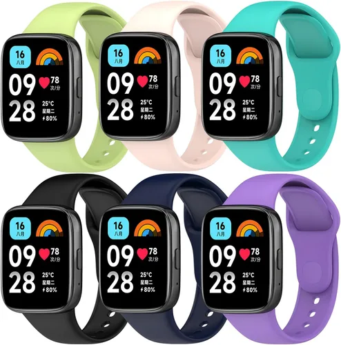 TenCloud Correa de accesorio para Redmi Watch 3 Active/Lite – Compatible con Redmi Watch 3 Lite/Active – 6 colores