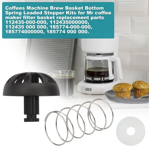 Miniatura 5 de Paquete de 2 kits de tapones de repuesto para máquina de café Mr. Coffee 185774-000-000 185774 000 000 112435-000-000 Hamilton 990117900 990237500