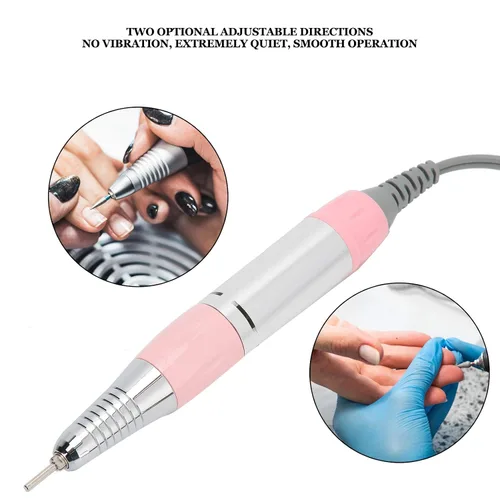 Miniatura 9 de Pluma de pulido y pulido de uñas de metal - Pieza de mano de repuesto para máquina de taladro de uñas