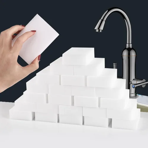Miniatura 3 de Magic-Sponges - Borrador de limpieza, paquete de 100 almohadillas de espuma de melamina, esponja multifuncional para limpieza del hogar