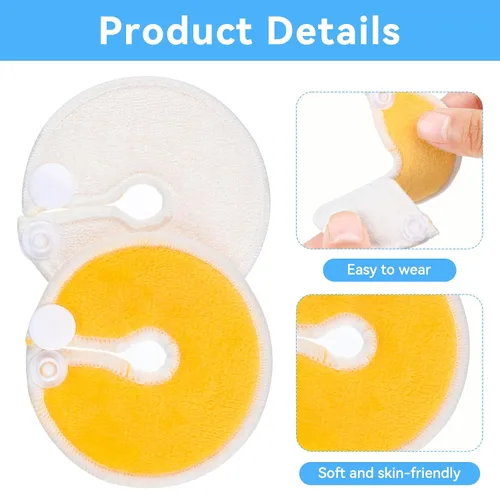 Miniatura 3 de Paquete de 36 tapas de botón para tubo G, suministros de tubo de alimentación, accesorios de tubo G, almohadillas de enfermería reutilizables