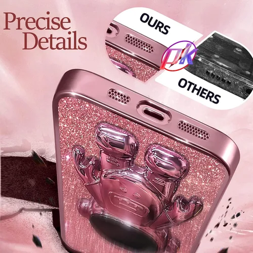Miniatura 174 de Buleens Funda para iPhone 11 Pro Max Astronauta, Fundas Transparentes para iPhone 11 ProMax con Papel con Purpurina y Soporte de Astronauta, Mujeres