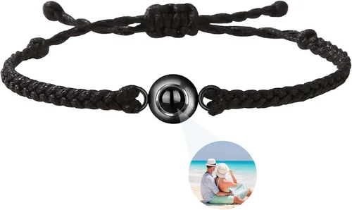 Pulseras personalizadas con imagen en el interior, pulseras de proyección con fotos, pulsera con imagen, regalos conmemorativos personalizados