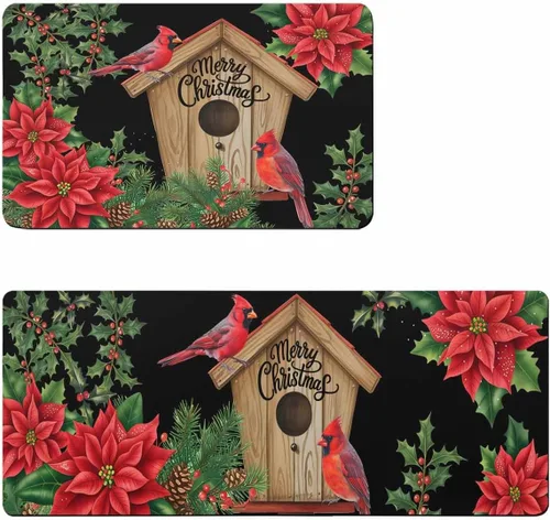 Tapete de baño de Navidad para bañera, antideslizante, de secado rápido y absorbente, tierra de diatomeas, fregadero, dormitorio, cocina, tapete