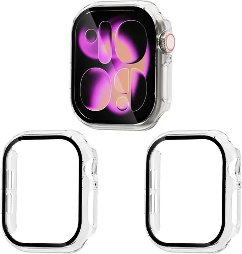Miniatura 11 de Juego de 3 fundas compatibles con Apple Watch SE 3 Series 6/5/4 de 40 mm con protector de pantalla de vidrio templado, cubierta protectora