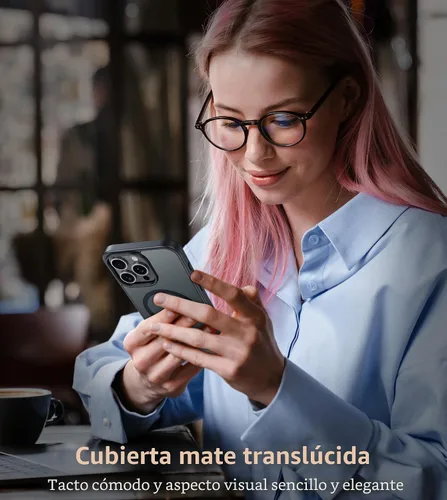 Miniatura 8 de FNTCASE - Funda para iPhone 16 Pro: magnética, mate, translúcida, de grado militar, protectora contra caídas, resistente, fina, duradera y a prueba