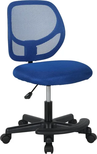Miniatura 8 de Amazon Basics Silla de escritorio giratoria de malla de altura ajustable con respaldo bajo y reposapiés, silla con ruedas para una movilidad suave