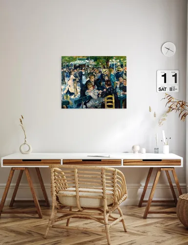 Miniatura 3 de DECORARTS - Bal du Moulin de la Galette, Reproducción de Arte de Pierre Auguste Renoir. Impresiones sobre lienzo en giclée para decoración de pared