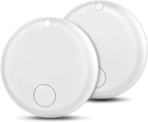 Etiquetas de seguimiento Air TrackerTags - Paquete de 2 etiquetas de seguimiento compatibles con Apple Find My (solo iOS 14.6 y superior) Buscador