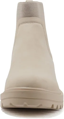 Miniatura 3 de Soda TAPER Botines de tacón bajo con suela de lengüeta para mujer, estilo Chelsea