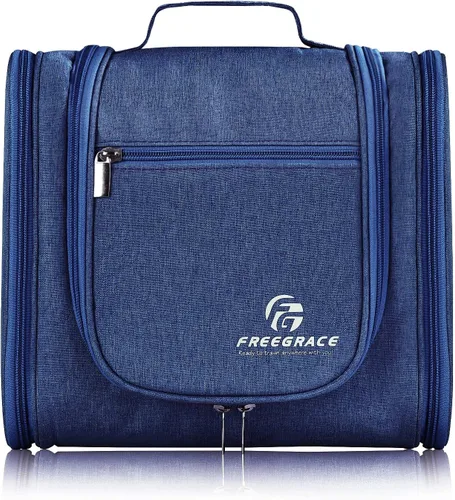 Miniatura 13 de Freegrace bolso para baño premium - organizador para viajes - gancho para colgar duradero - perfecto para accesorios, cosméticos, artículos