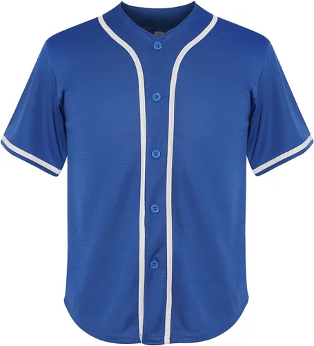 Miniatura 48 de Phoneutrix Camiseta de béisbol en blanco para jóvenes, camisetas de manga corta para niños, uniformes deportivos