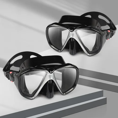 Miniatura 15 de Máscara de buceo panorámica HD para natación, gafas de buceo antivaho, máscara de buceo de vidrio templado, gafas de natación para adultos y jóvenes