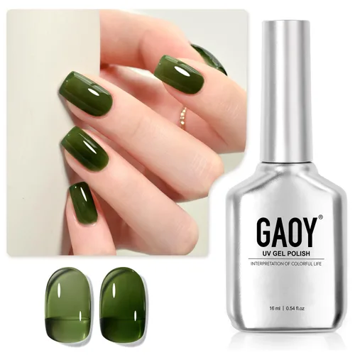 Miniatura 12 de GAOY Esmalte de uñas de gel color lila nude, 16ml, esmalte de gel neutro traslúcido que se quita con remojo, curado con luz UV para arte de uñas