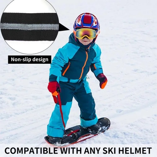 Miniatura 2 de FEISEDY Gafas de esquí para niños, gafas de snowboard para niños y niñas, jóvenes, OTG anti niebla protección UV gafas de nieve B0019