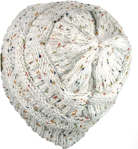 Miniatura 493 de C.C Trendy Warm Chunky Soft Stretch Cable Knit Beanie