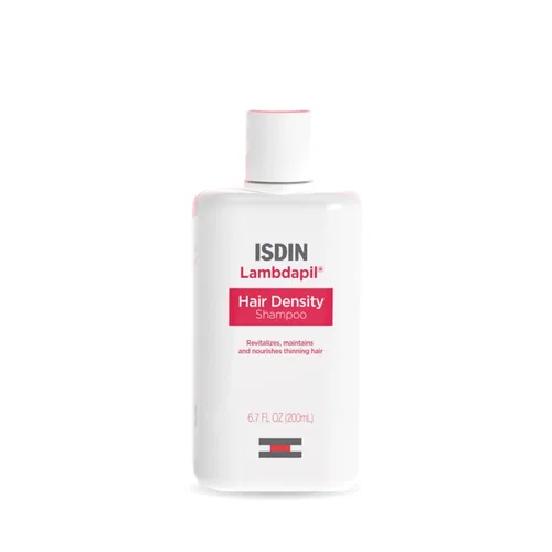 ISDIN Lambdapil Champú para la pérdida del cabello, revitaliza y nutre el cabello adelgazante para un cabello más grueso y completo, 6.7 onzas