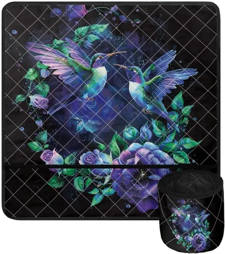 Miniatura 7 de Tapetes para máquina de coser de girasol y colibrí para mesa con bolsillos, para máquinas de coser de Acción de Gracias, alfombrillas para reducir